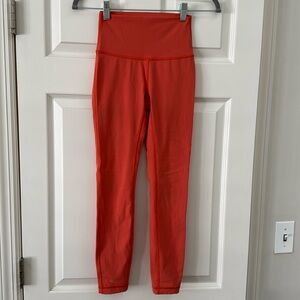 Lululemon leggings orange size 2